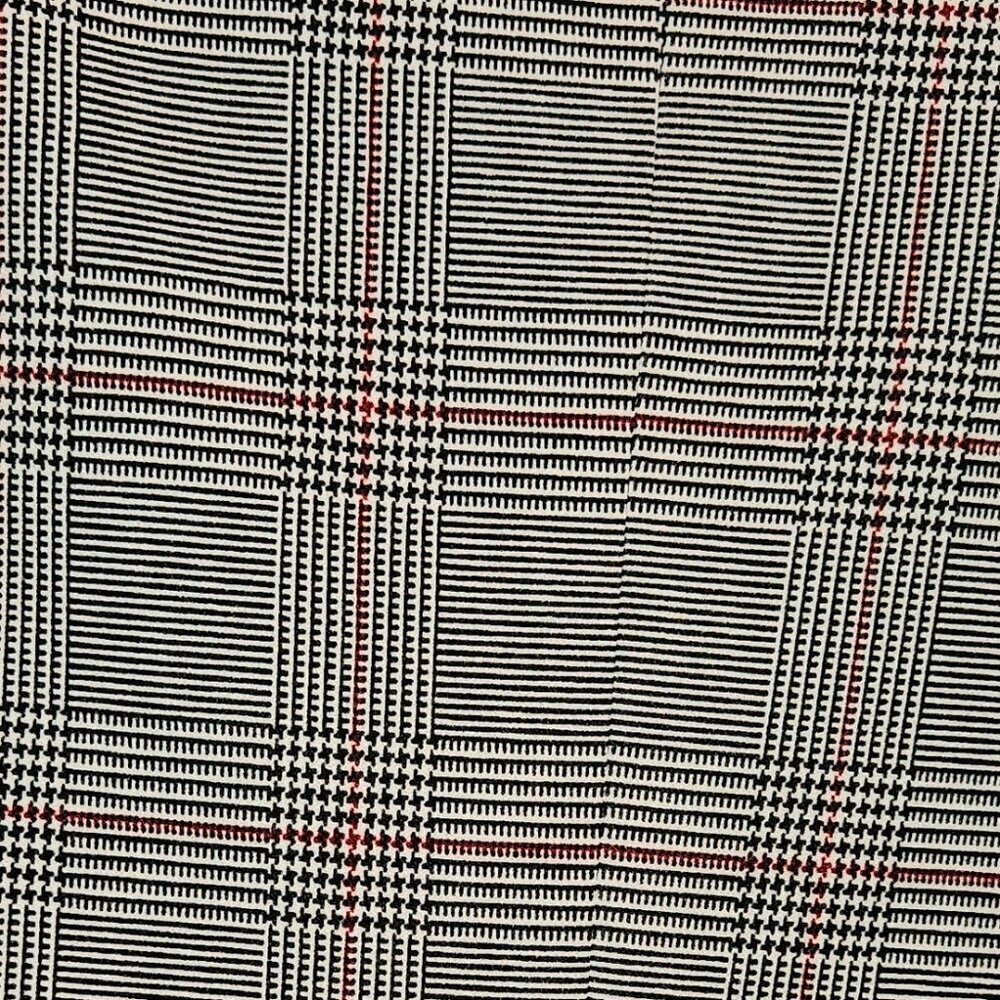 Plaid Dark Academia Career oversized Preppy blazer Work Plaid 1/4 sleeves  20 - Picture 2 of 5